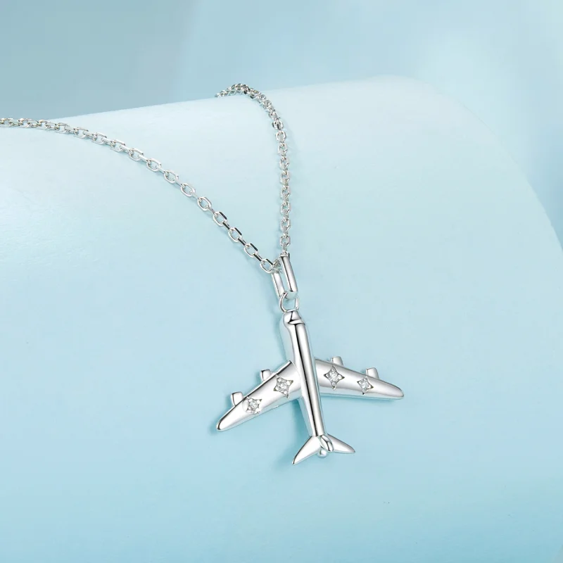 (image for) PANDORA Style Airplane Necklace - SCN522 - View 2