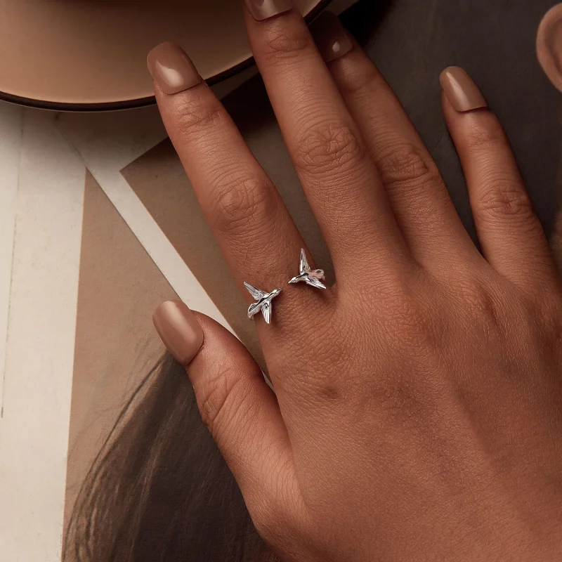 (image for) PANDORA Style Asuka Open Ring - SCR1006-E - View 6