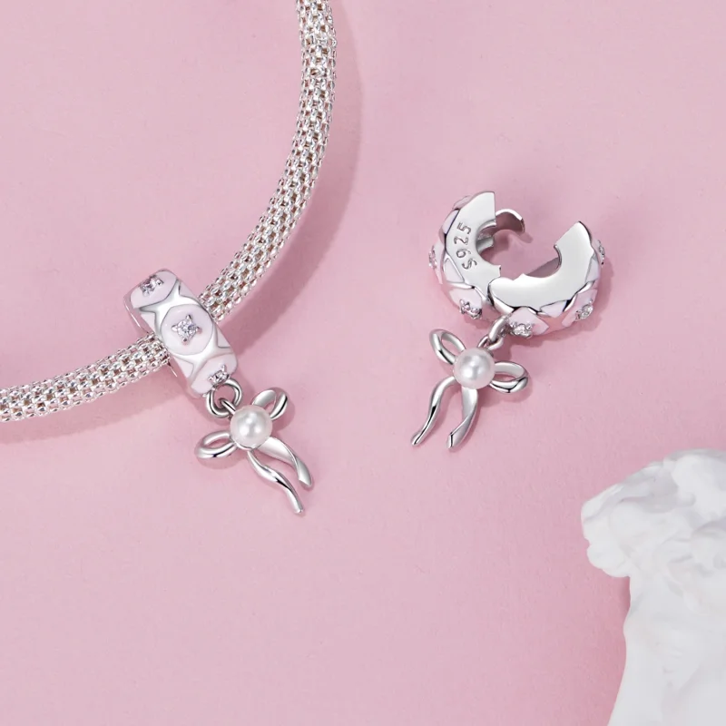 (image for) PANDORA Style Ballet Bow Positioning Buckle Charm - SCC2763 - View 5