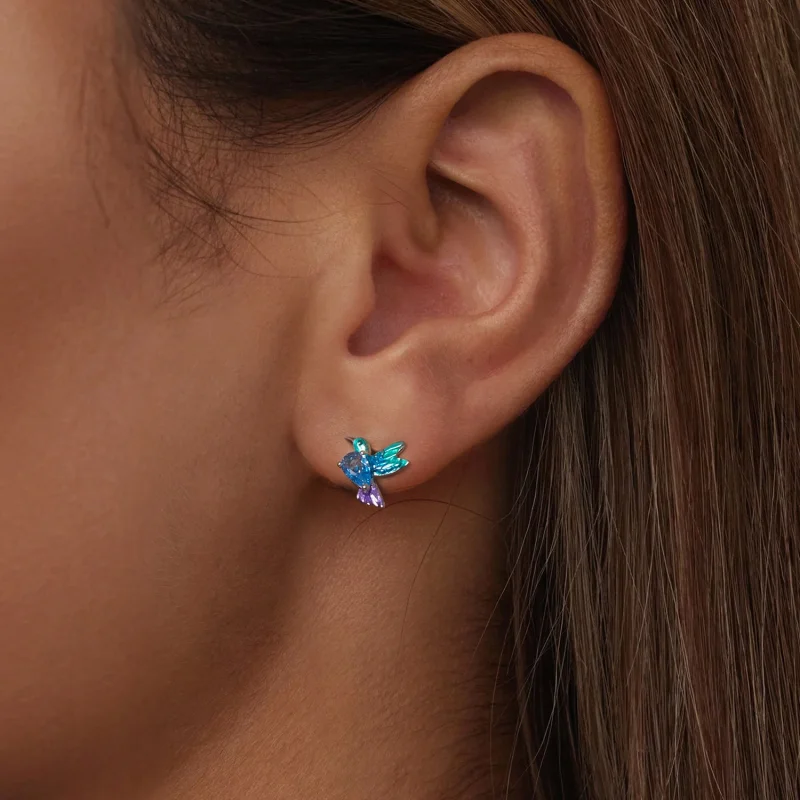 (image for) PANDORA Style Bird Earrings - BSE989 - View 6