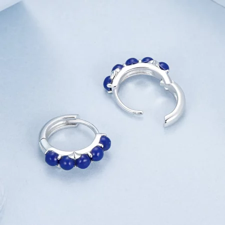 PANDORA Style Blue ball Earrings - BSE984