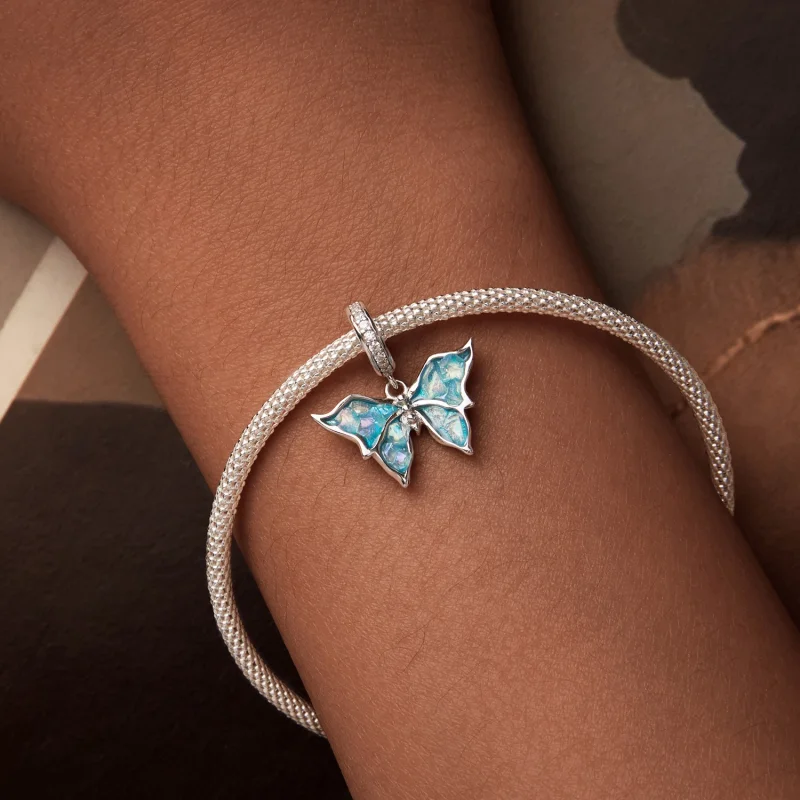 (image for) PANDORA Style Blue Morpho Pendant - BSC982 - View 6