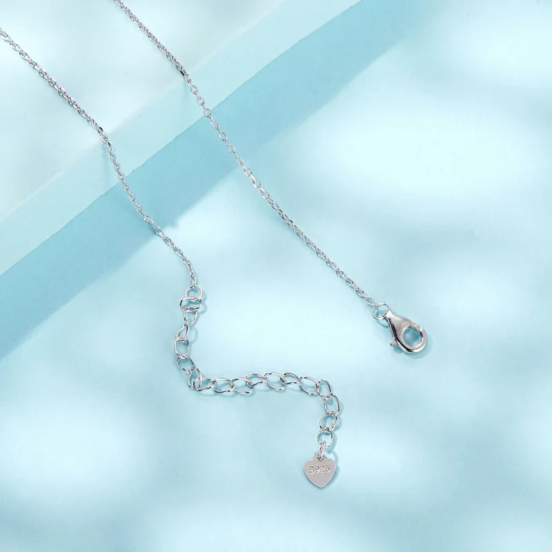 (image for) PANDORA Style Butterfly Vine Heart Key Necklace - SCN518 - View 4