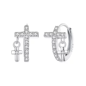 PANDORA Style Cross Earrings - BSE1002 PANDORA Style Cross Earrings - BSE1002