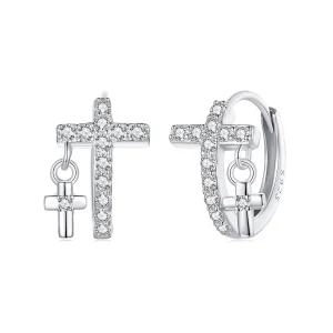 (image for) PANDORA Style Cross Earrings - BSE1002
