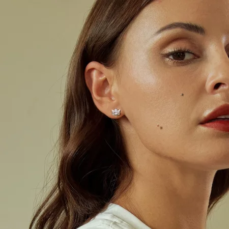 PANDORA Style Crown Fox Princess Earrings - SCE1708