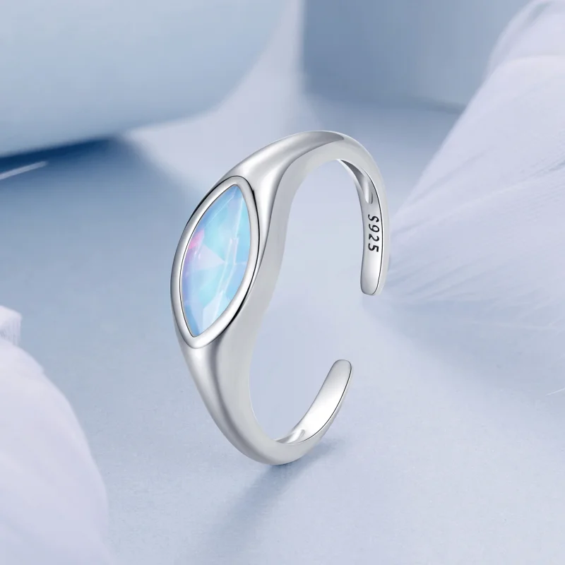 (image for) PANDORA Style Devil's Eye Signet Open Ring - BSR523-E - View 2