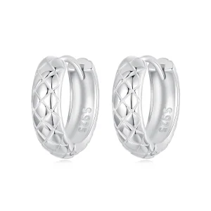 (image for) PANDORA Style Diamond Pattern Earrings - BSE983