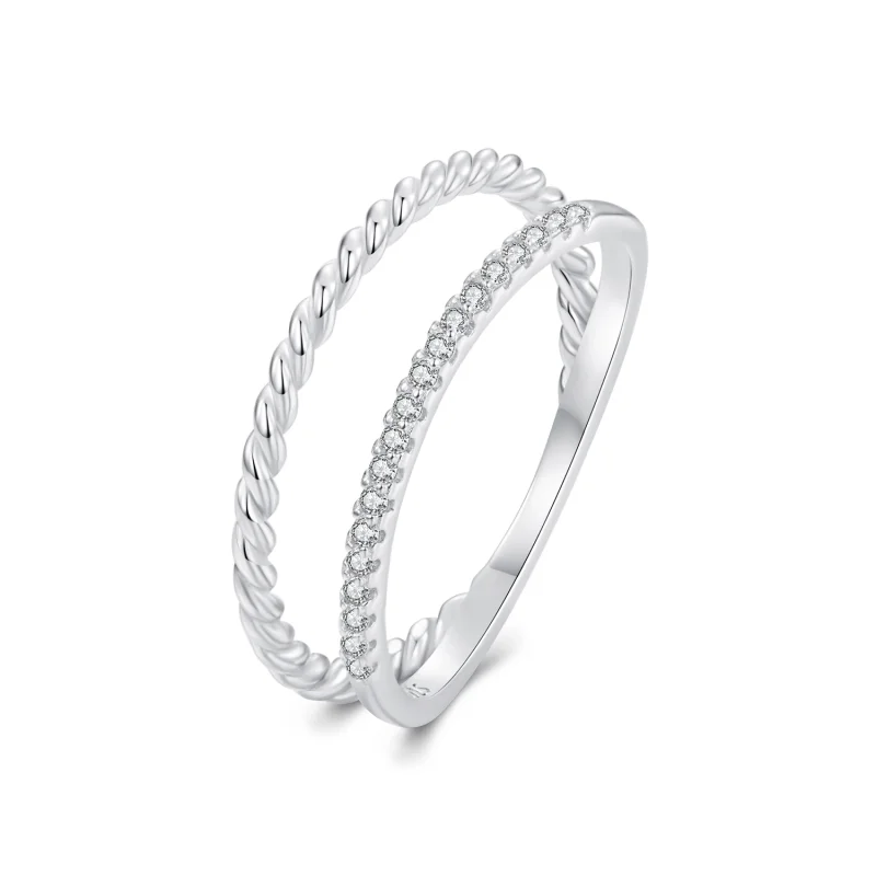 (image for) PANDORA Style Double Layered Sophisticated Style Ring - BSR541 - Product Image