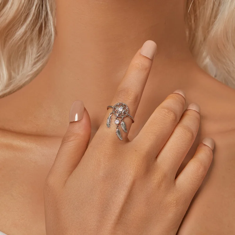 (image for) PANDORA Style Dream Catcher Open Ring - SCR1022-E - View 6