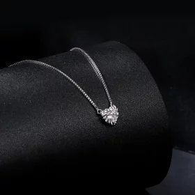 PANDORA Style Exquisite Heart-Shaped Moissanite Collarbone Necklace (One Certificate) - MSN032 PANDORA Style Exquisite Heart-Shaped Moissanite Collarbone Necklace (One Certificate) - MSN032