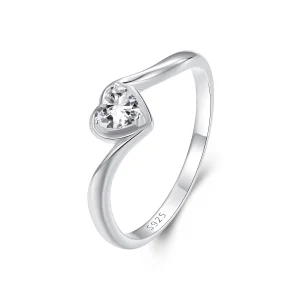 (image for) PANDORA Style Exquisite Love Moissanite Ring (One Certificate) - MSR047