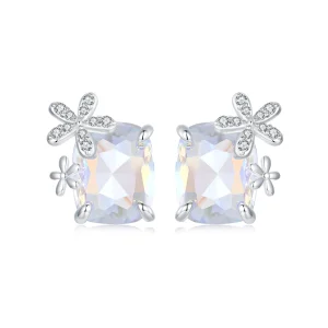 (image for) PANDORA Style Fantasy Flower Main Stone Earrings - SCE1724