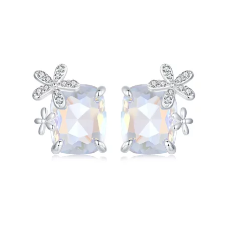 PANDORA Style Fantasy Flower Main Stone Earrings - SCE1724