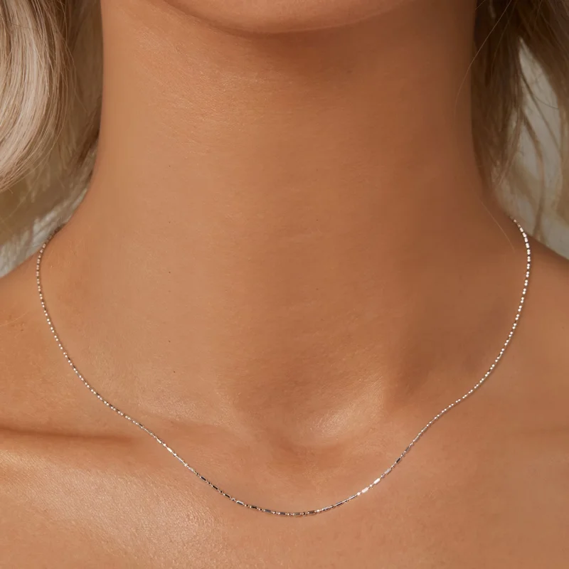 (image for) PANDORA Style Fine Glitter Basic Chain Bracelet - BSA006 - View 5