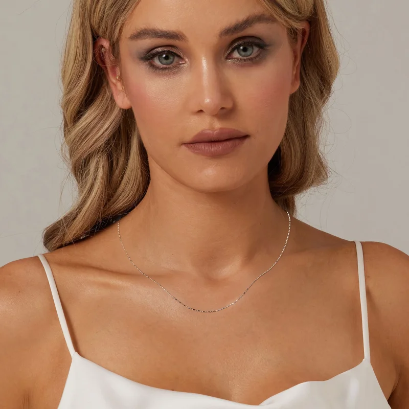 (image for) PANDORA Style Fine Glitter Basic Chain Bracelet - BSA006 - View 6