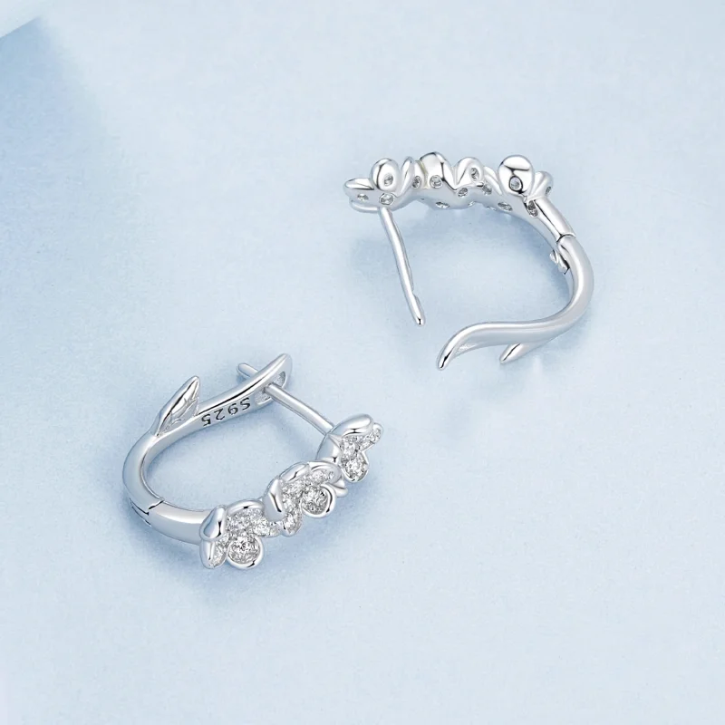 (image for) PANDORA Style Flower Earrings - BSE982 - View 4