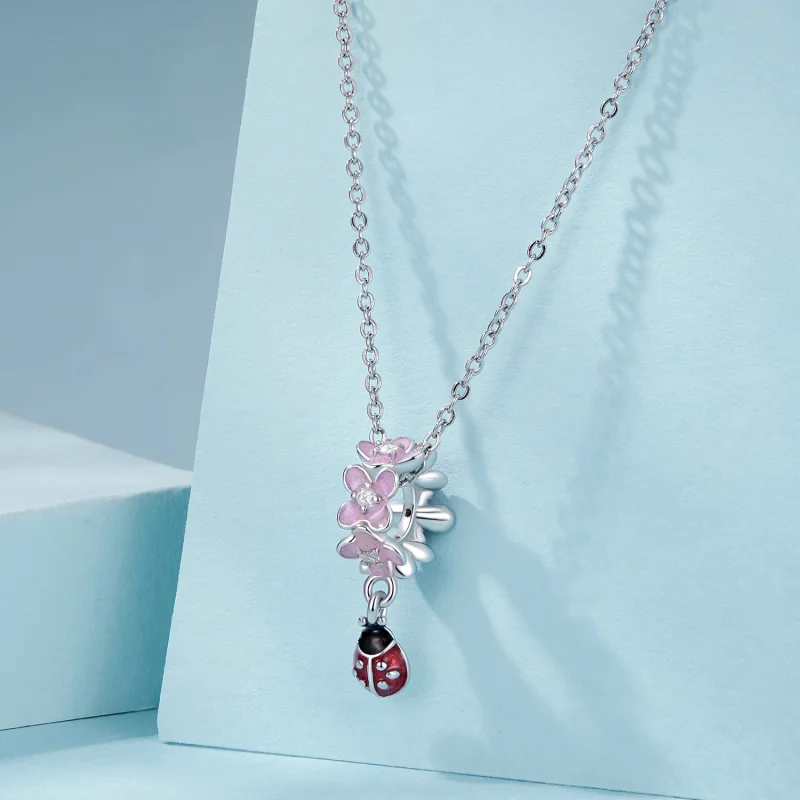 (image for) PANDORA Style Flower Ladybug Separator Dangle - SCC2740 - View 5