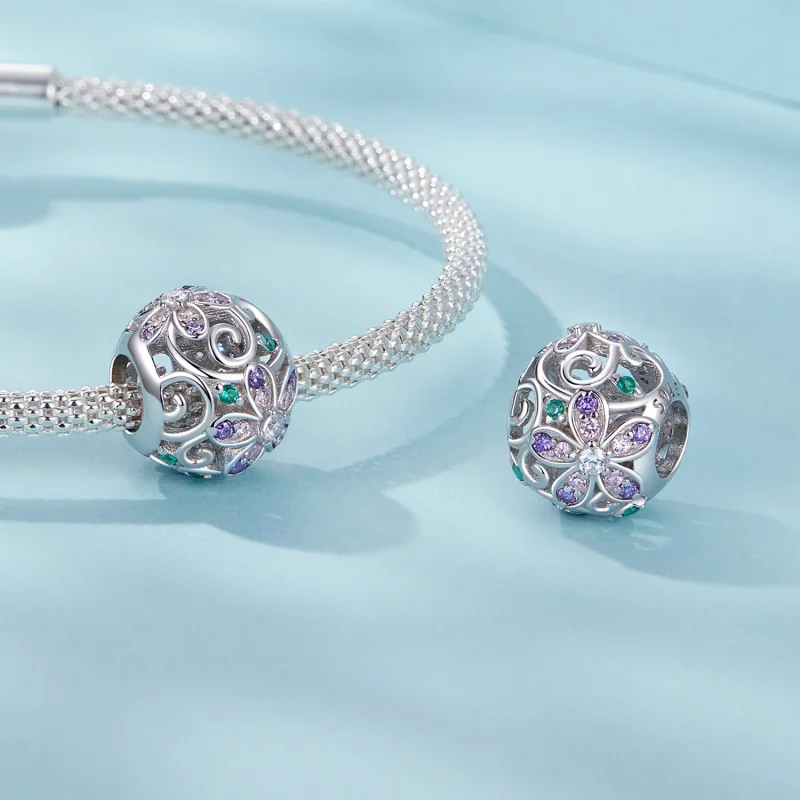 (image for) PANDORA Style Flower Vine Beads - SCC2741 - View 4