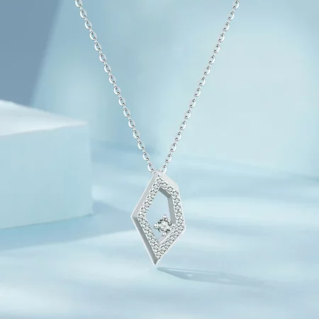 PANDORA Style Geometric Sparkle Necklace - SCN517