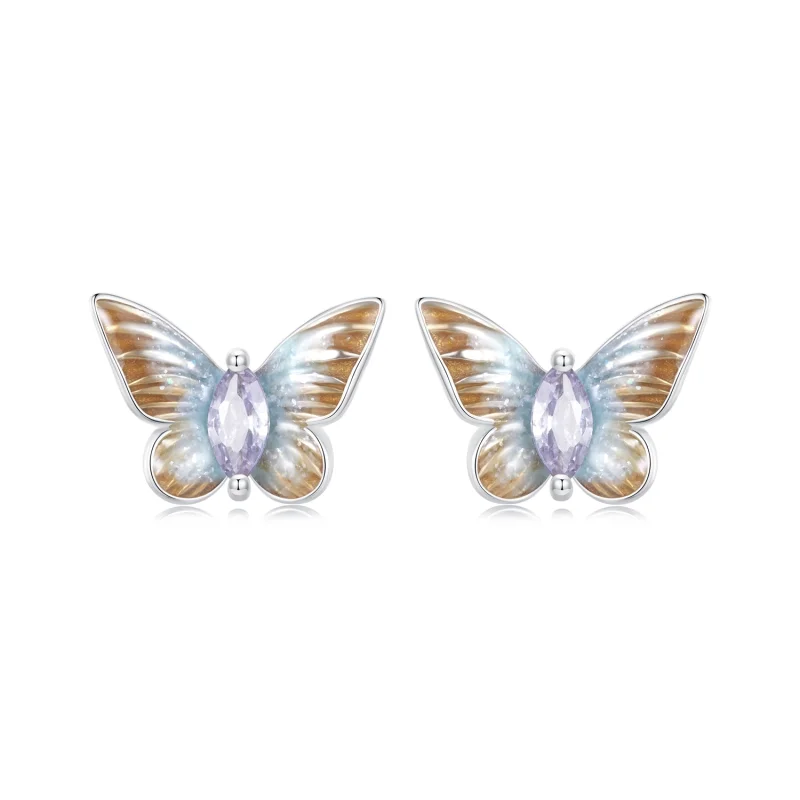 (image for) PANDORA Style Graceful Butterfly Stud Earrings - BSE993 - Product Image