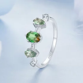 PANDORA Style Gradient Glass Tourmaline Ring - BSR527 PANDORA Style Gradient Glass Tourmaline Ring - BSR527