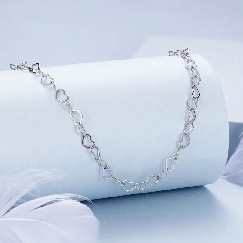 (image for) PANDORA Style Heart Chain Necklace - BSA005 - View 2