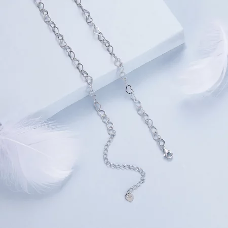 PANDORA Style Heart Chain Necklace - BSA005