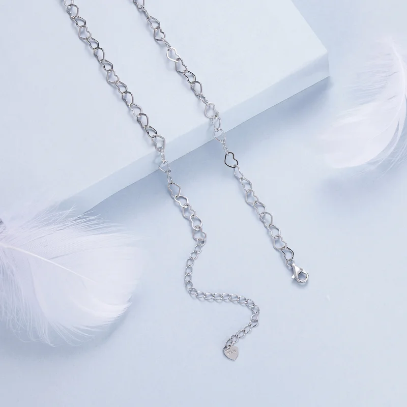 (image for) PANDORA Style Heart Chain Necklace - BSA005 - View 4