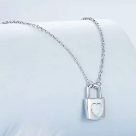 PANDORA Style Heart Lock Necklace - BSN377 PANDORA Style Heart Lock Necklace - BSN377