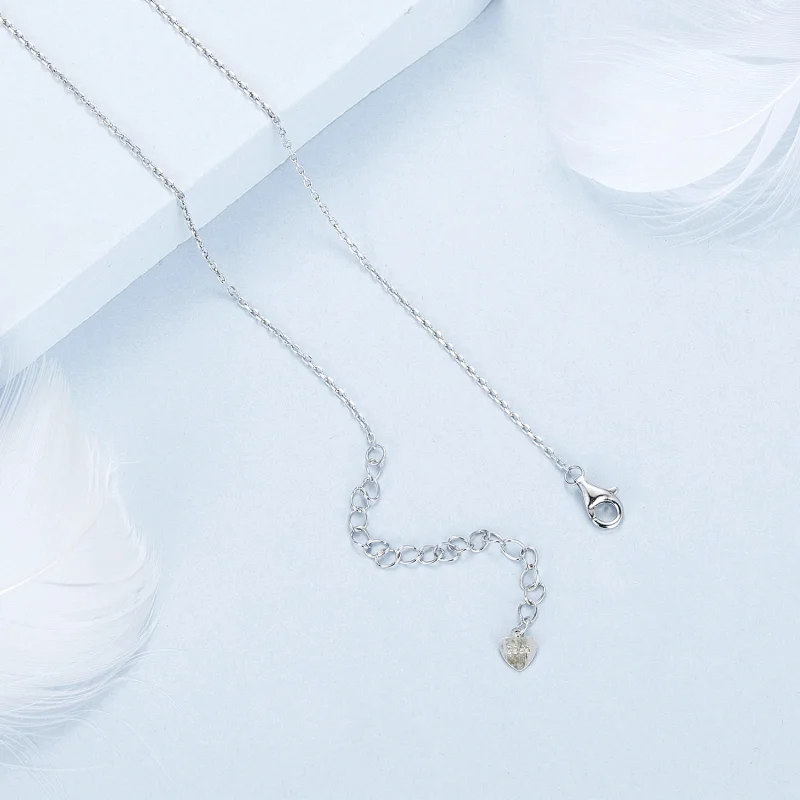 (image for) PANDORA Style Heart Lock Necklace - BSN377 - View 4