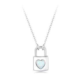 PANDORA Style Heart Lock Necklace - BSN377 PANDORA Style Heart Lock Necklace - BSN377