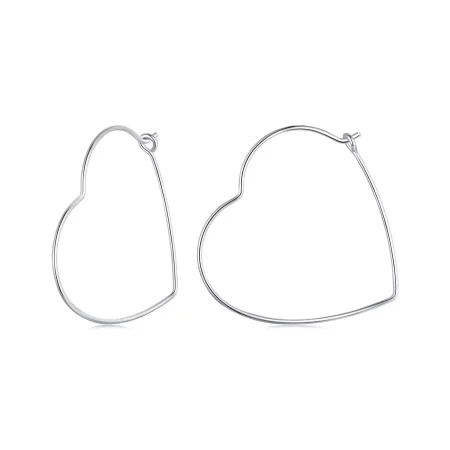 PANDORA Style Heart Shaped Simple Earrings - SCE1711