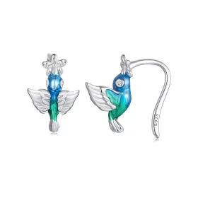 PANDORA Style Hummingbird Ear Hook - BSE990 PANDORA Style Hummingbird Ear Hook - BSE990