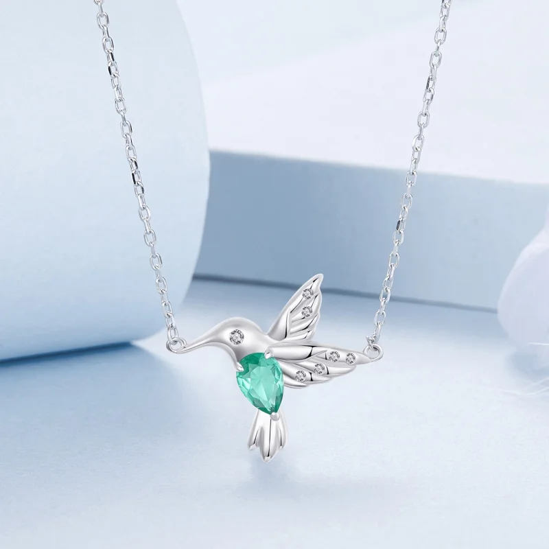(image for) PANDORA Style Hummingbird Necklace - BSN378 - View 3