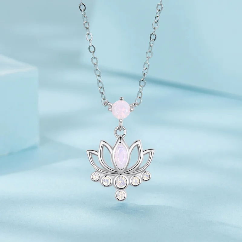 (image for) PANDORA Style Lotus Necklace - SCN520 - View 3
