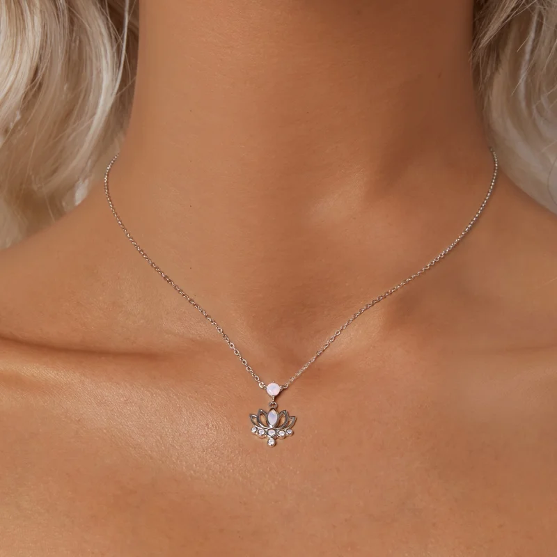 (image for) PANDORA Style Lotus Necklace - SCN520 - View 5