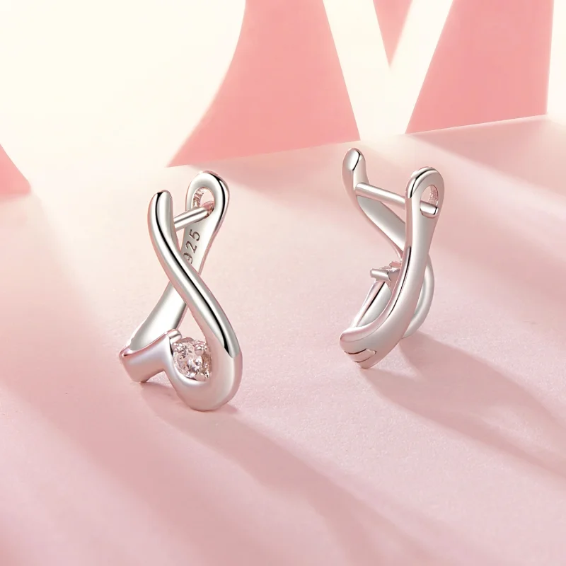 (image for) PANDORA Style Love Earrings - BSE970 - View 2