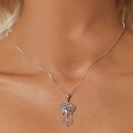 PANDORA Style Love Tree Of Life Dream Catcher Necklace - SCN519