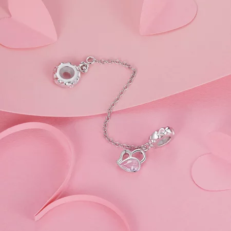 PANDORA Style Lover Heart Lock Safety Chain - BSC975
