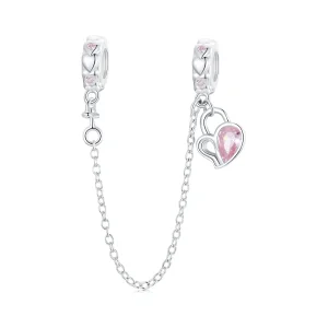 (image for) PANDORA Style Lover Heart Lock Safety Chain - BSC975