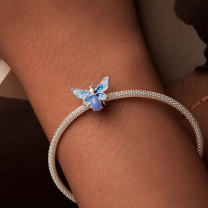 (image for) PANDORA Style Luminous Blue Bee Charm - SCC2734 - View 3