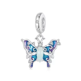 PANDORA Style Luminous Colorful Butterfly Pendant - SCC2731