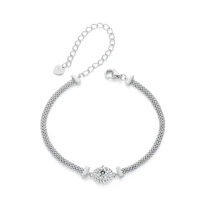(image for) PANDORA Style Moissanite Braided Sterling Silver Bracelet (One Certificate) - MSB015