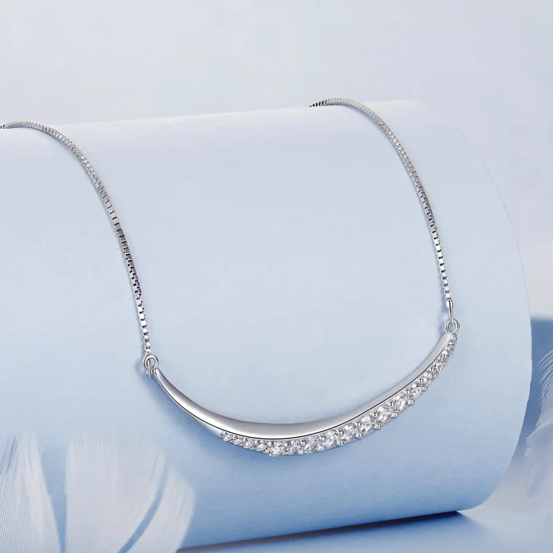 (image for) PANDORA Style Moon Smile Necklace - BSN374 - View 2