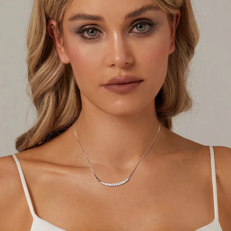 (image for) PANDORA Style Moon Smile Necklace - BSN374 - View 6