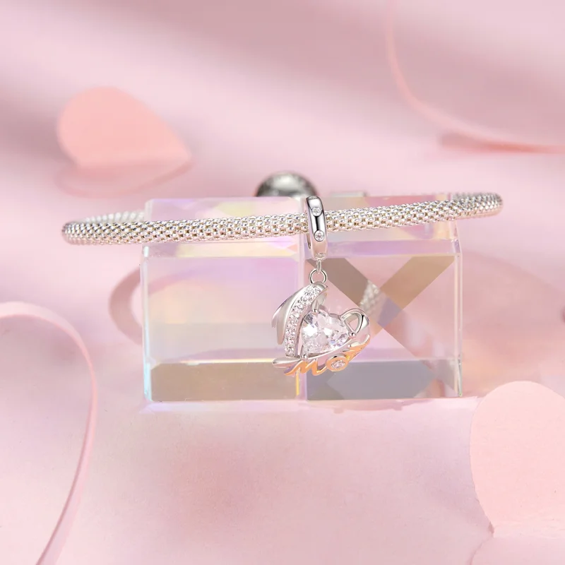 (image for) PANDORA Style Mother's Day Love Wings Pendant - BSC1001 - View 3