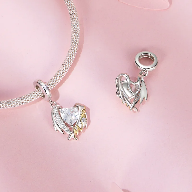 (image for) PANDORA Style Mother's Day Love Wings Pendant - BSC1001 - View 4