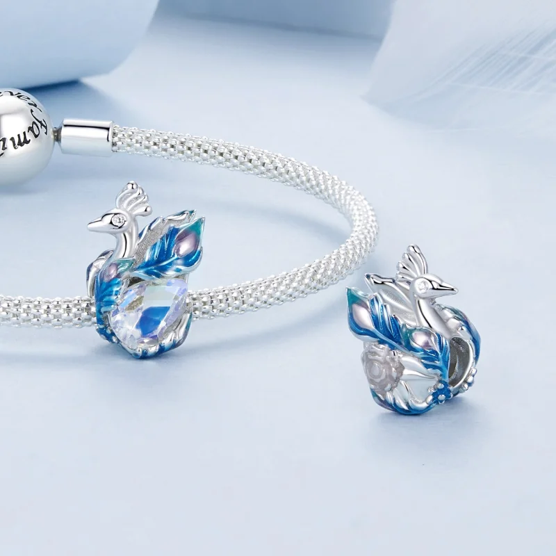 (image for) PANDORA Style Peacock Beads - BSC979 - View 4