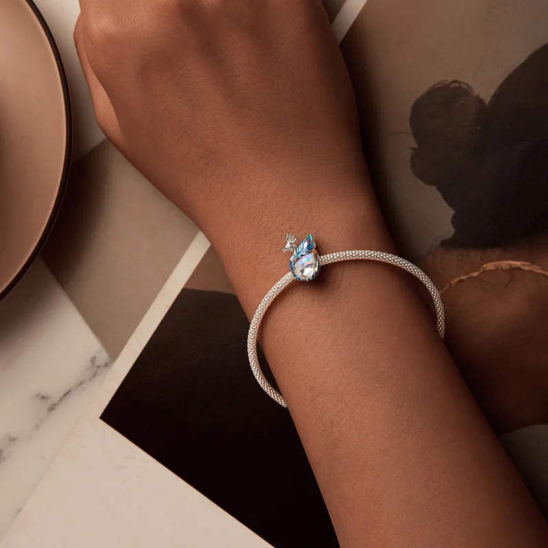 (image for) PANDORA Style Peacock Beads - BSC979 - View 6